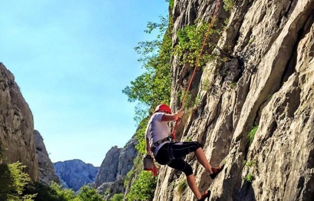 Rock climbing in NP Paklenica